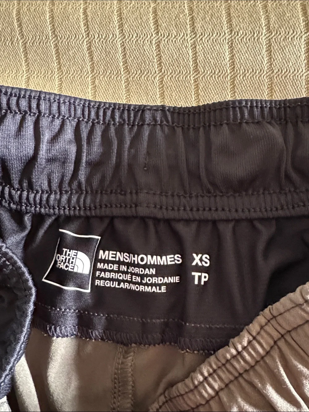The North Face Men's green/black Athletic Shorts with Navy Accents